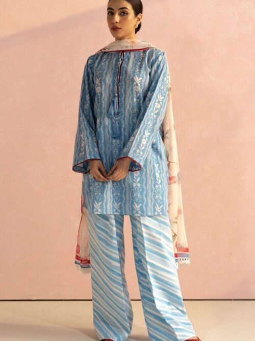Coco - Blue Digital Printed Lawn Suit