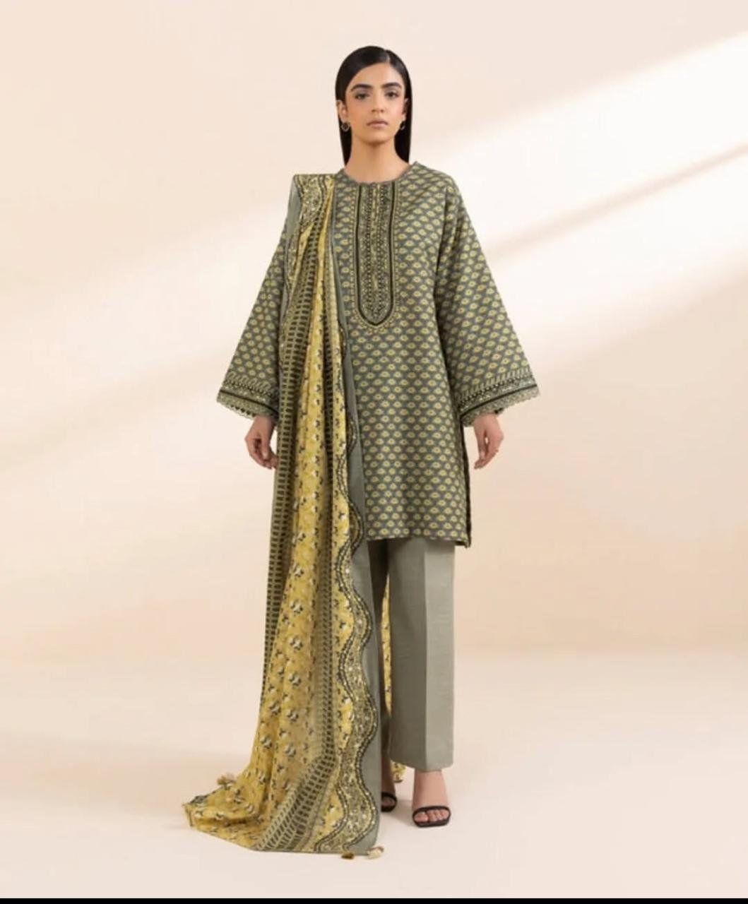 Sapphire - Printed Cambric Suit