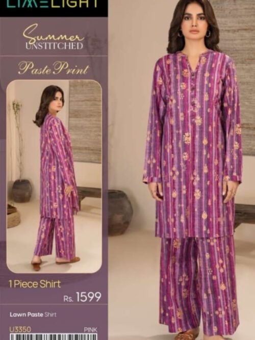 Lime Light - Pink Gold paste print Suit