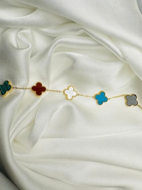 Colorful Clover Bracelet