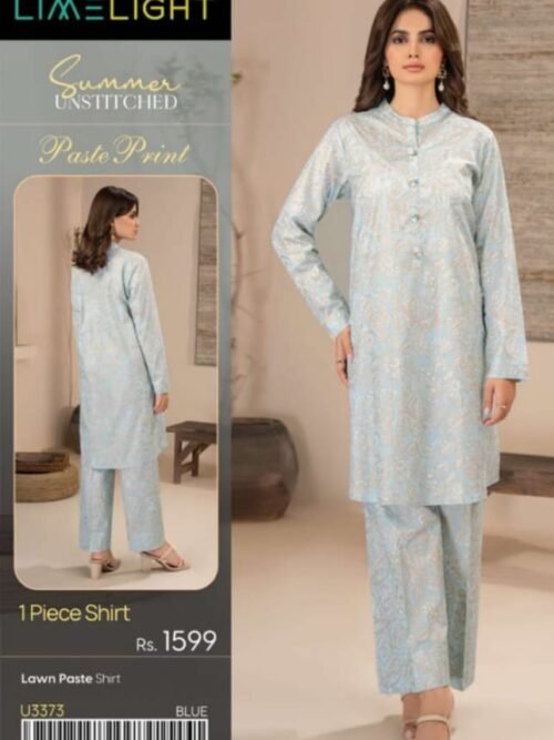 Lime Light - Blue Gold paste print Suit