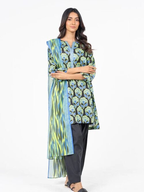 Alkaram Unstitched 3-Piece Printed Lawn Suit