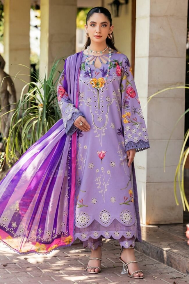 3-PC Unstitched Printed Lawn Suite