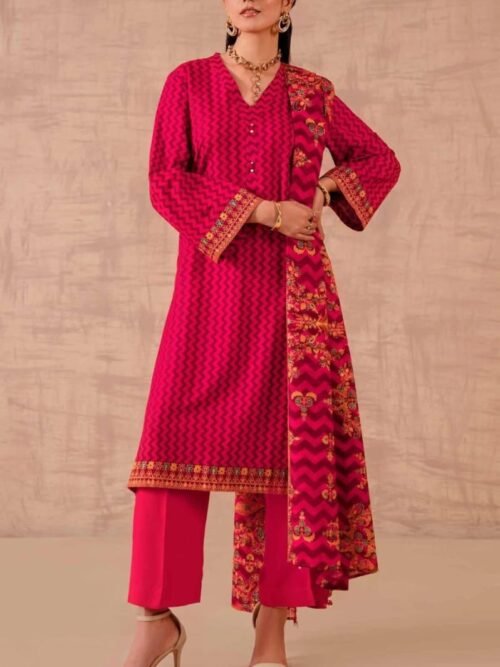 Nishat 3-Pc Printed Lawn Suit