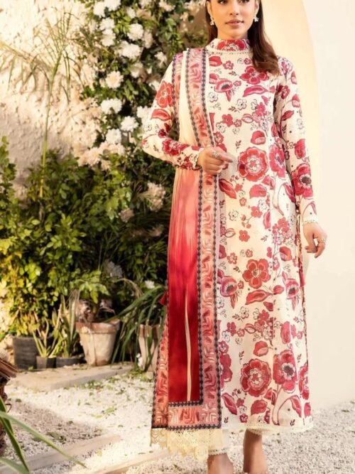 MariaB 3-PC Printed Lawn Suit