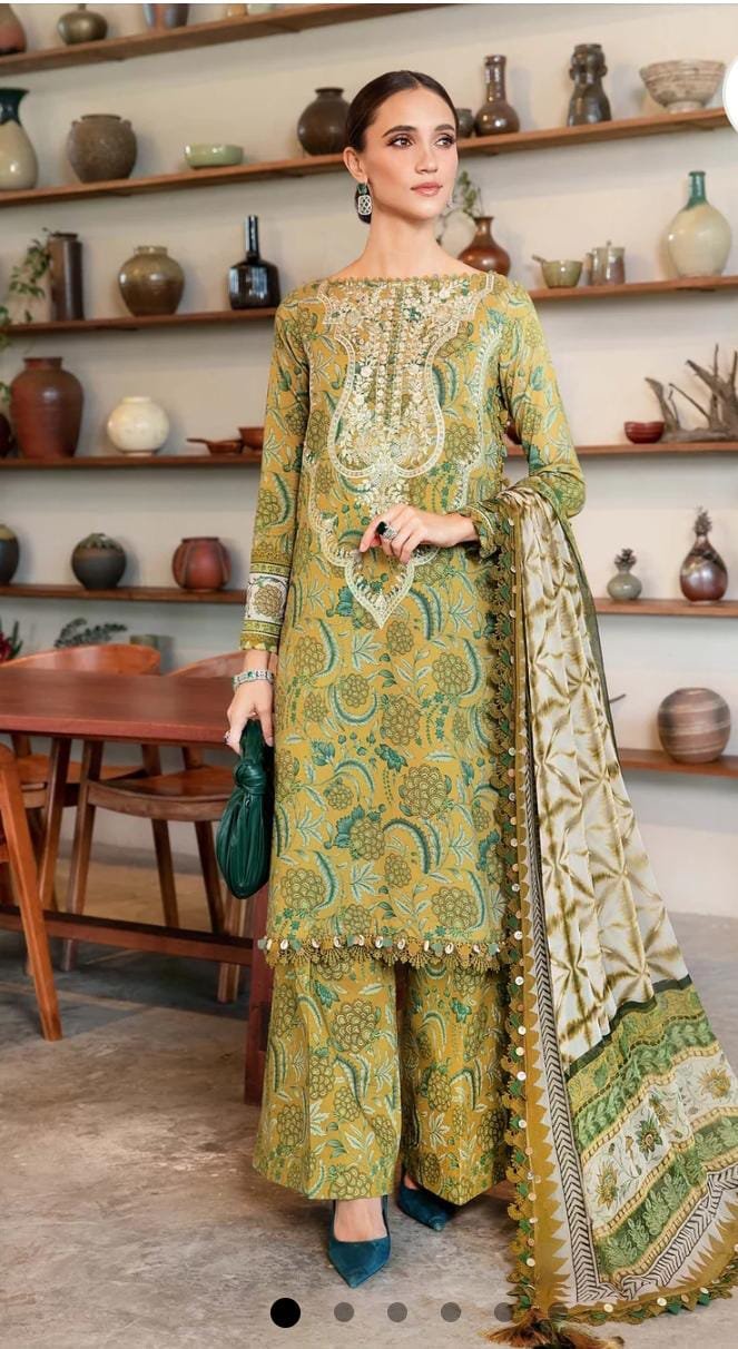 Maria B - Printed Embroidered Lawn Suit