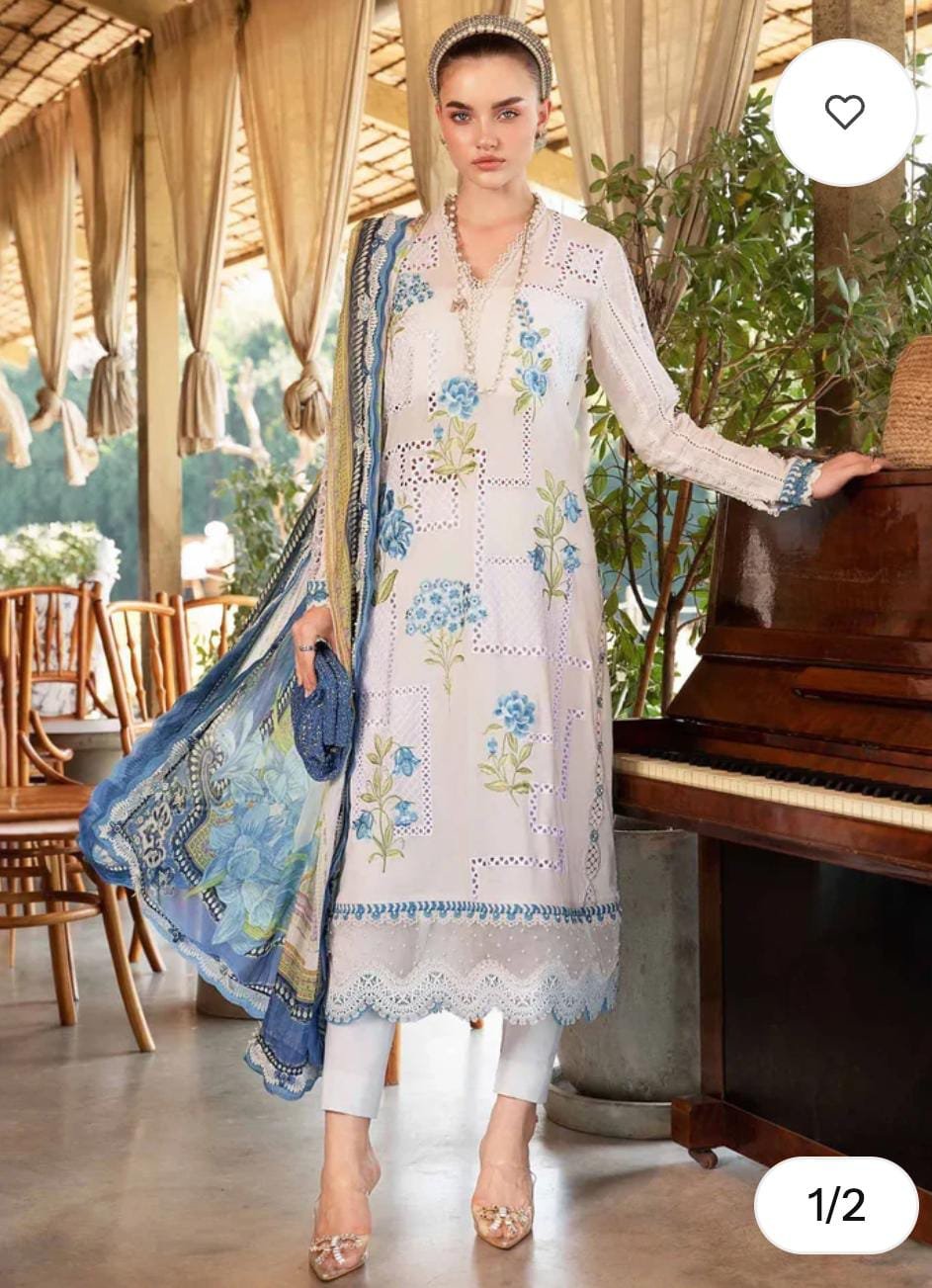 Maria B - Embroidered Lawn Suit