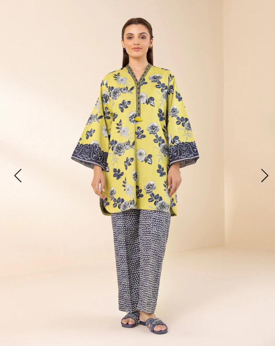 Sapphire - Unstitched 2-Piece Embroidered suit