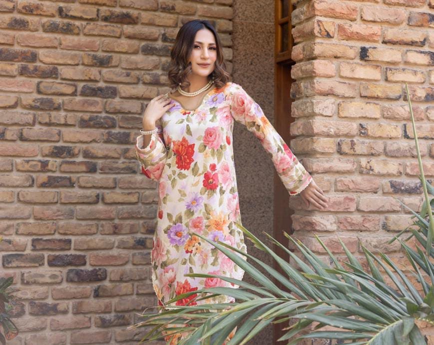 REGALIA - 2-Pc Printed lawn suit