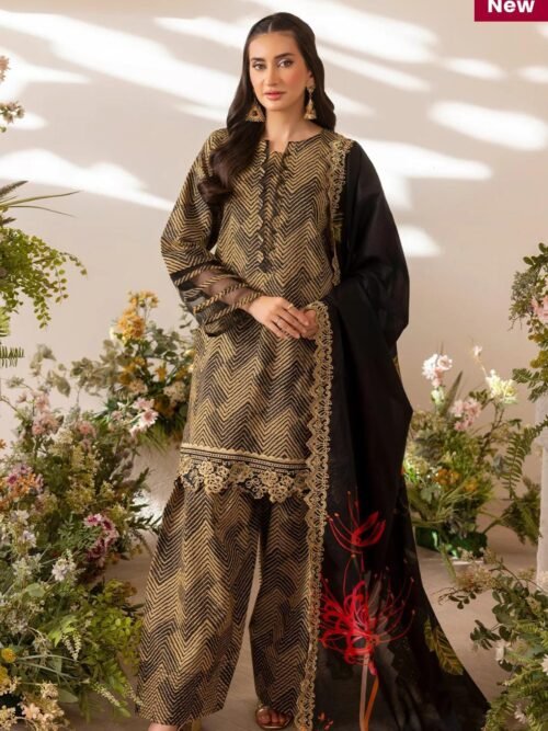 3-pc lawn suit (Black)