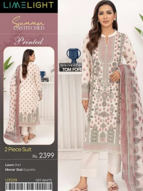 Lime Light - Monar Slub Lawn Printed Suit