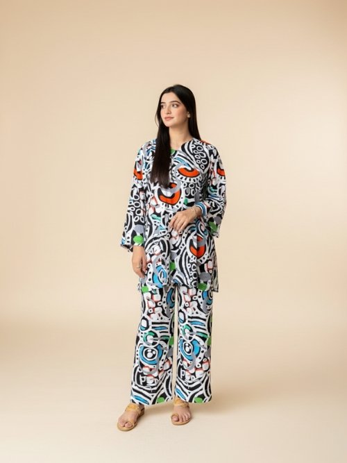 Arabic Linen Co-Ord Set PR005